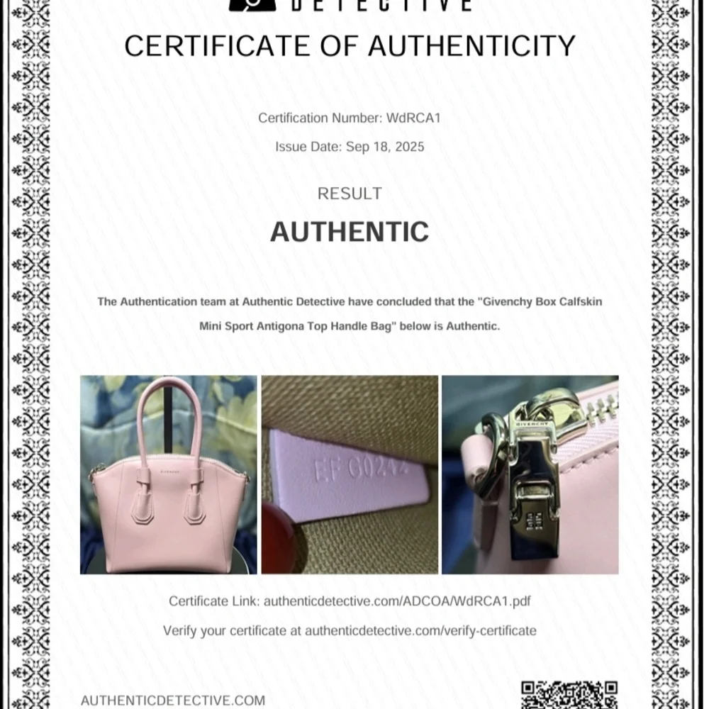 Givenchy Mini Antigona Sport Bag In Blossom Pink-Full Inclusion-NWT - Picture 14 of 16